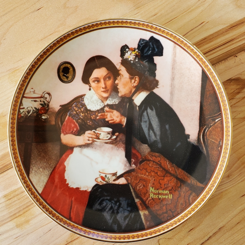 Vintage NWB Norman Rockwell Plate